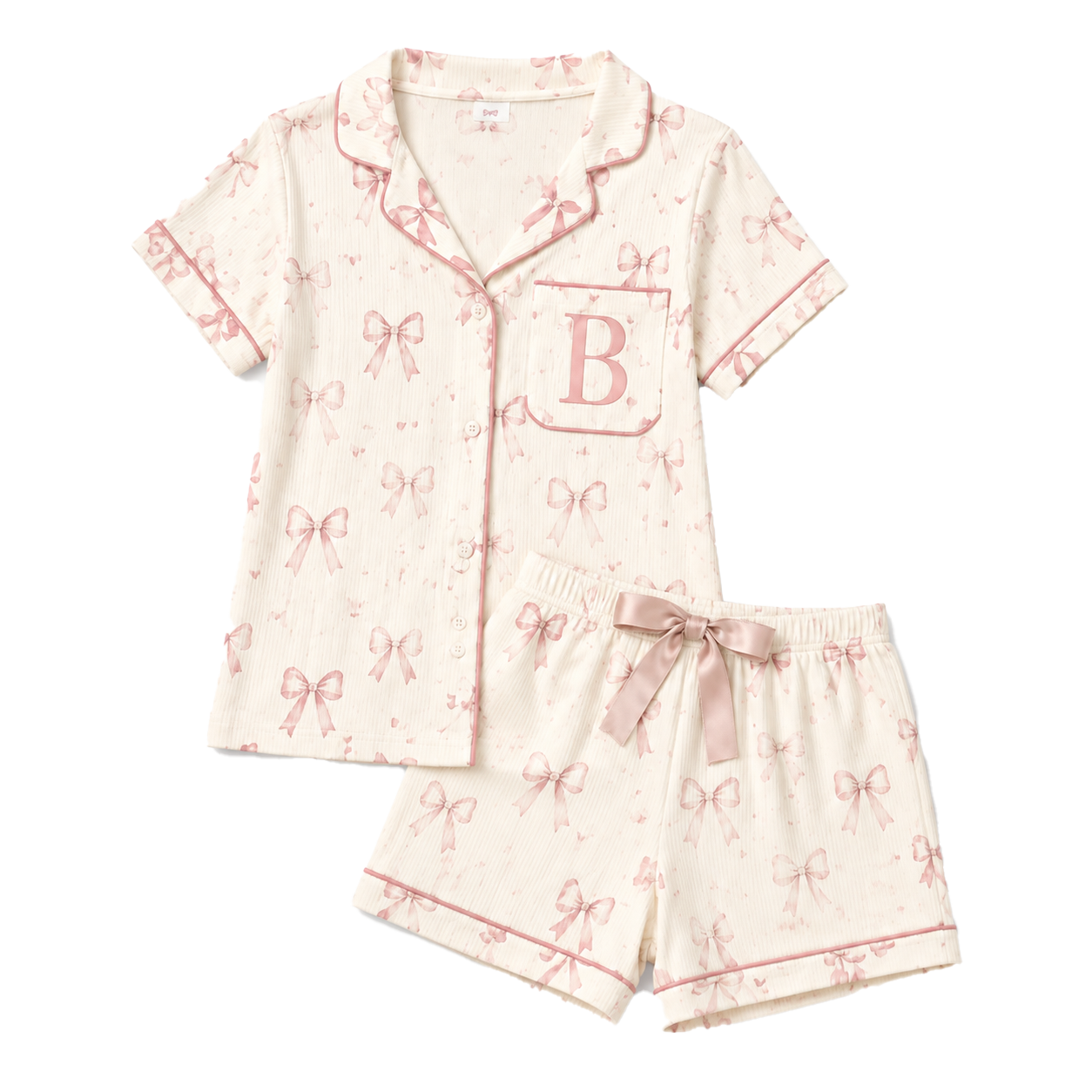 Bow Monogram Pajamas project inspiration