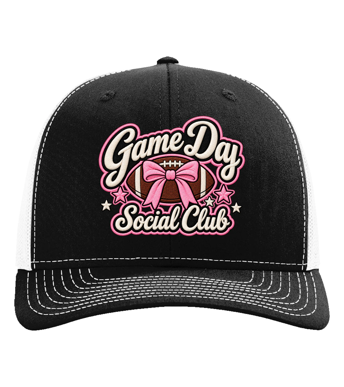 Game Day Social Club finished classic trucker hat example