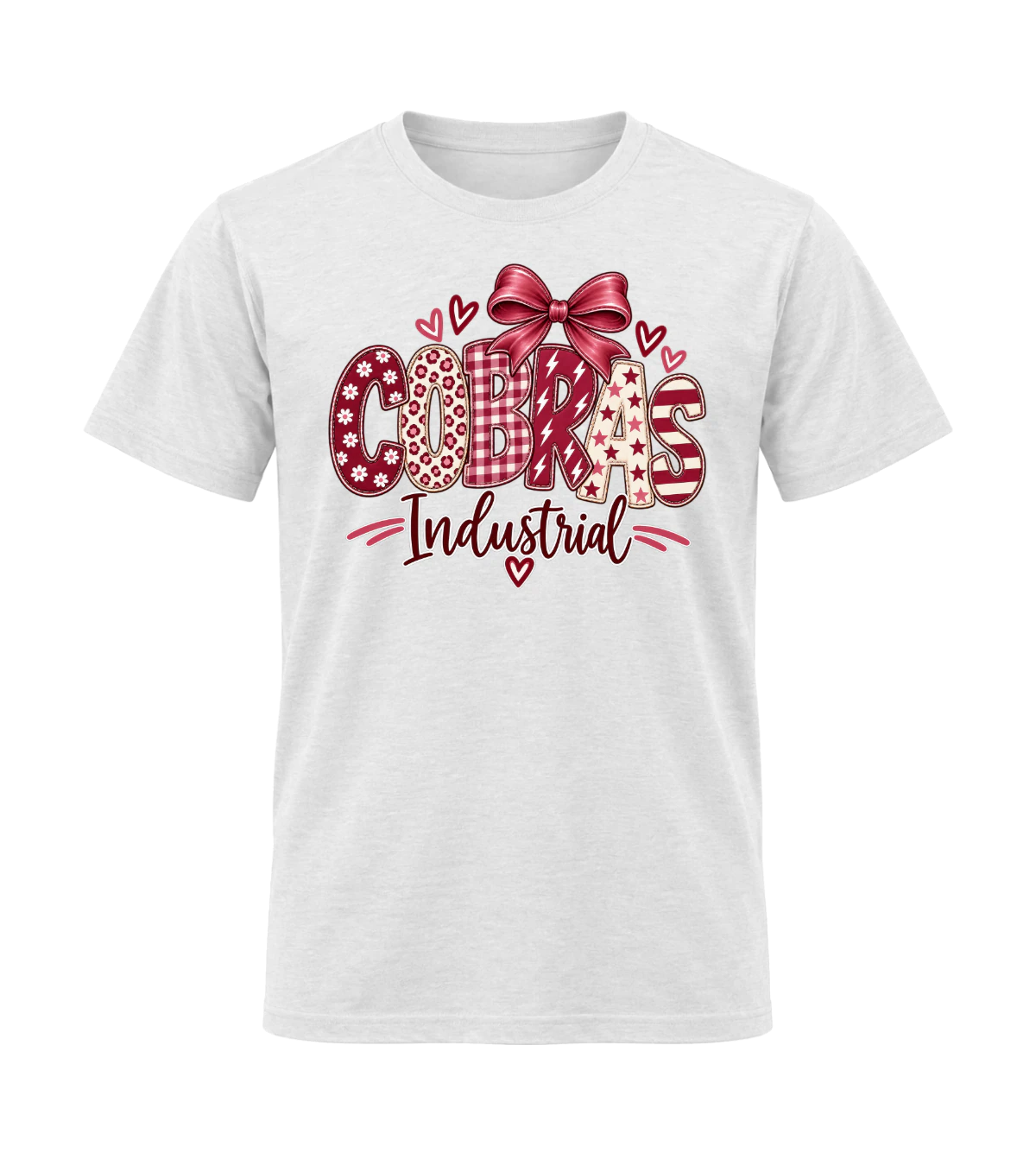 front preview of Cobras Industrial on White T-shirt