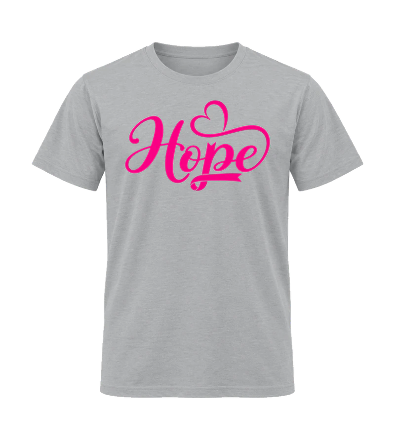 front view of Hope on Sport Gray Gildan 64000 Softstyle Shirt