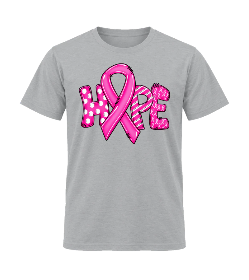 front view of Hope on Sport Gray Gildan 64000 Softstyle Shirt