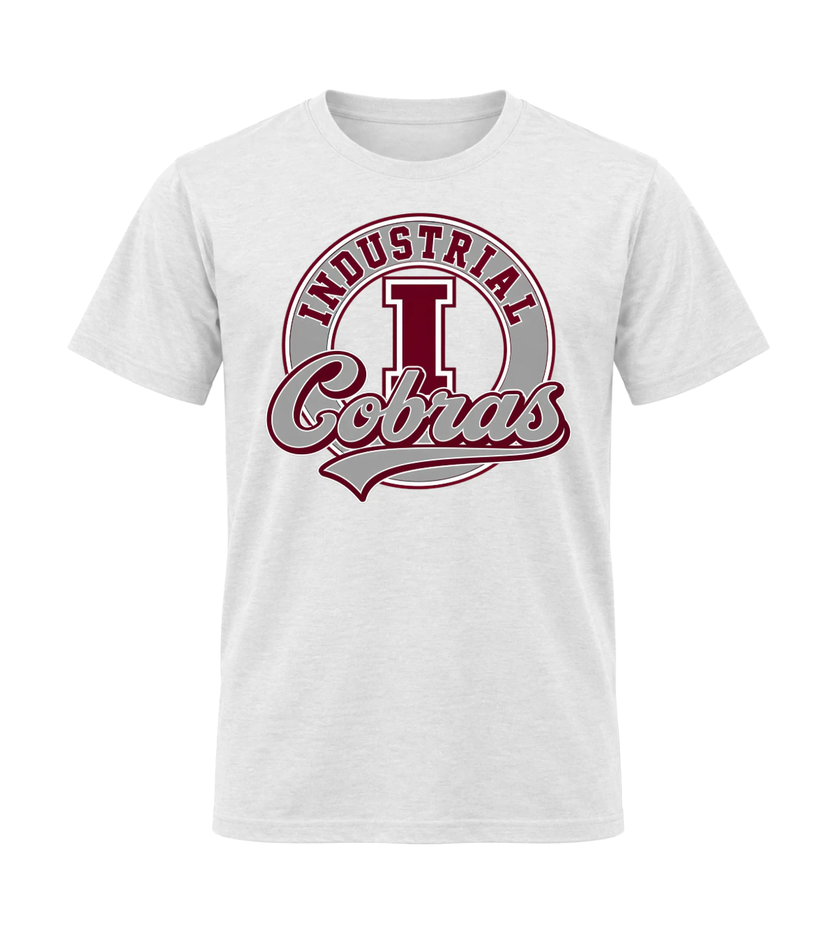 front preview of Industrial Cobras on White T-shirt