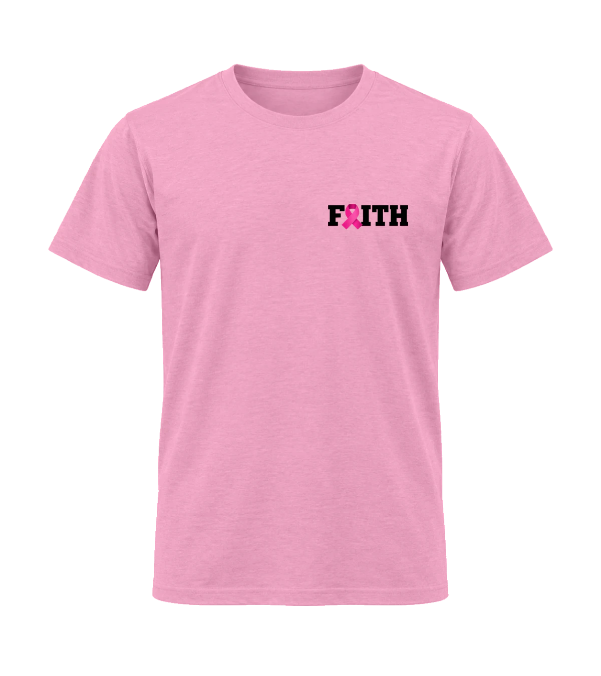 front preview of Faith (Cancer Survivor) on Fan Candy Pink T-shirt