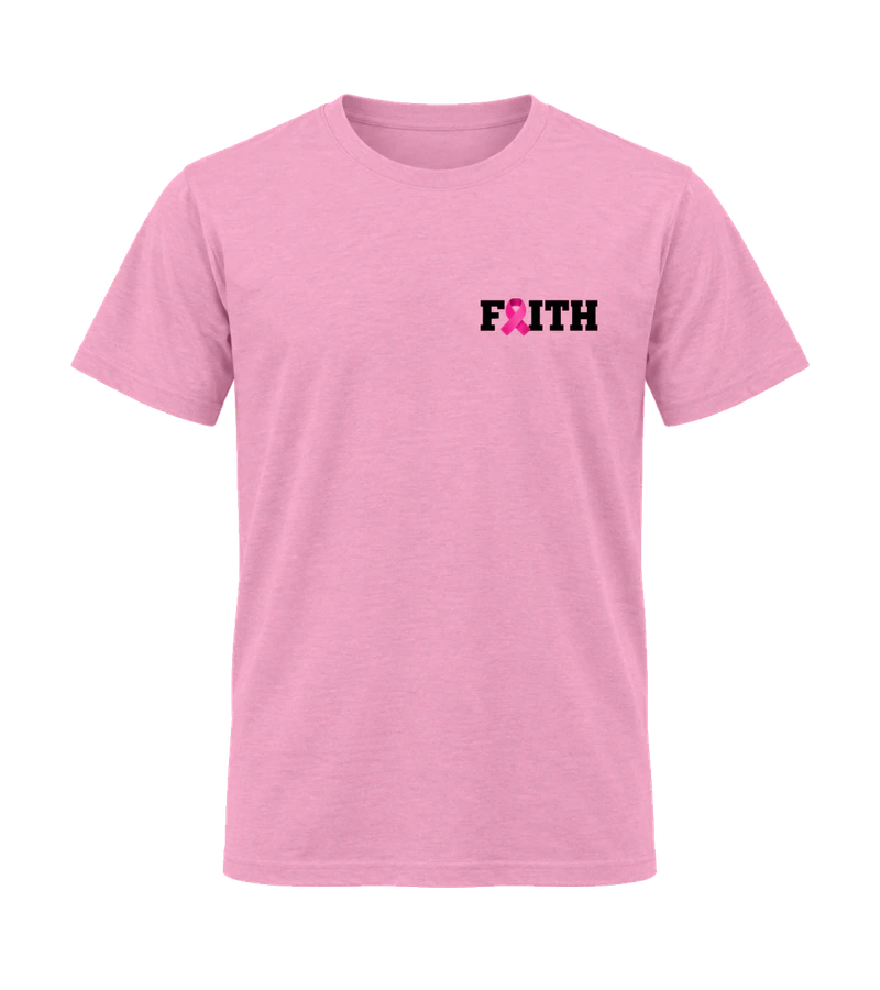 front view of Faith (Cancer Survivor) on Fan Candy Pink Gildan 64000 Softstyle Shirt