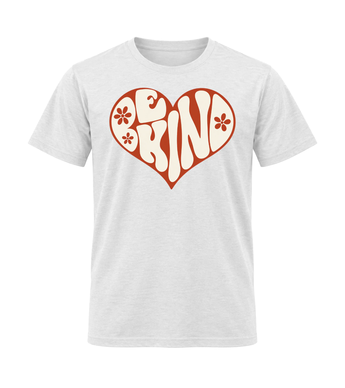 front preview of Be Kind on White T-shirt