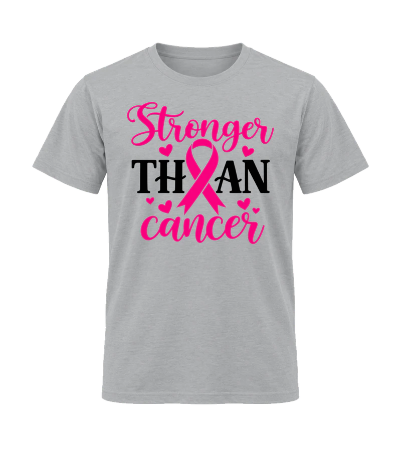 front view of Stronger Than Cancer on Sport Gray Gildan 64000 Softstyle Shirt
