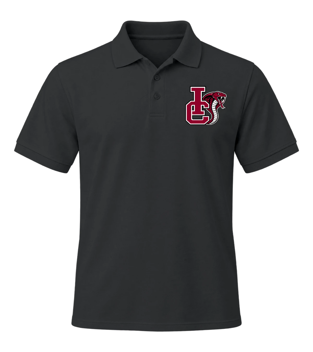front preview of Professional Work Polo on Black Collared polo