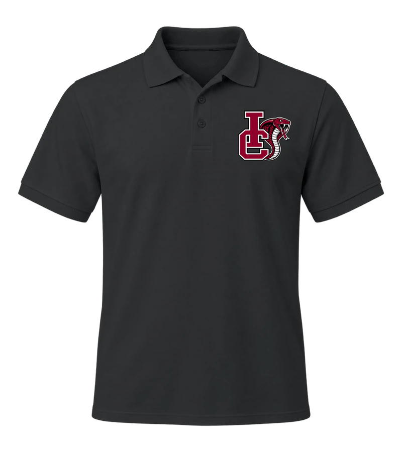 front view of Professional Work Polo on Black Gildan G880 DryBlend Jersey Polo