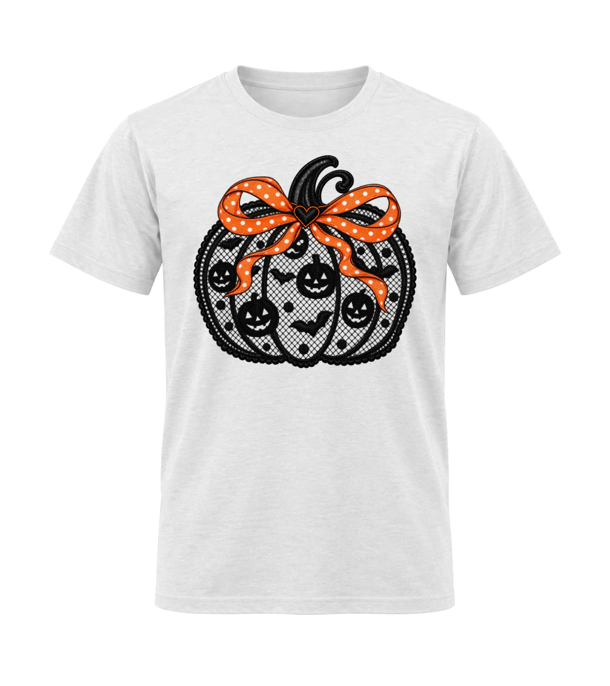 front preview of Cute Pumpkin on White T-shirt